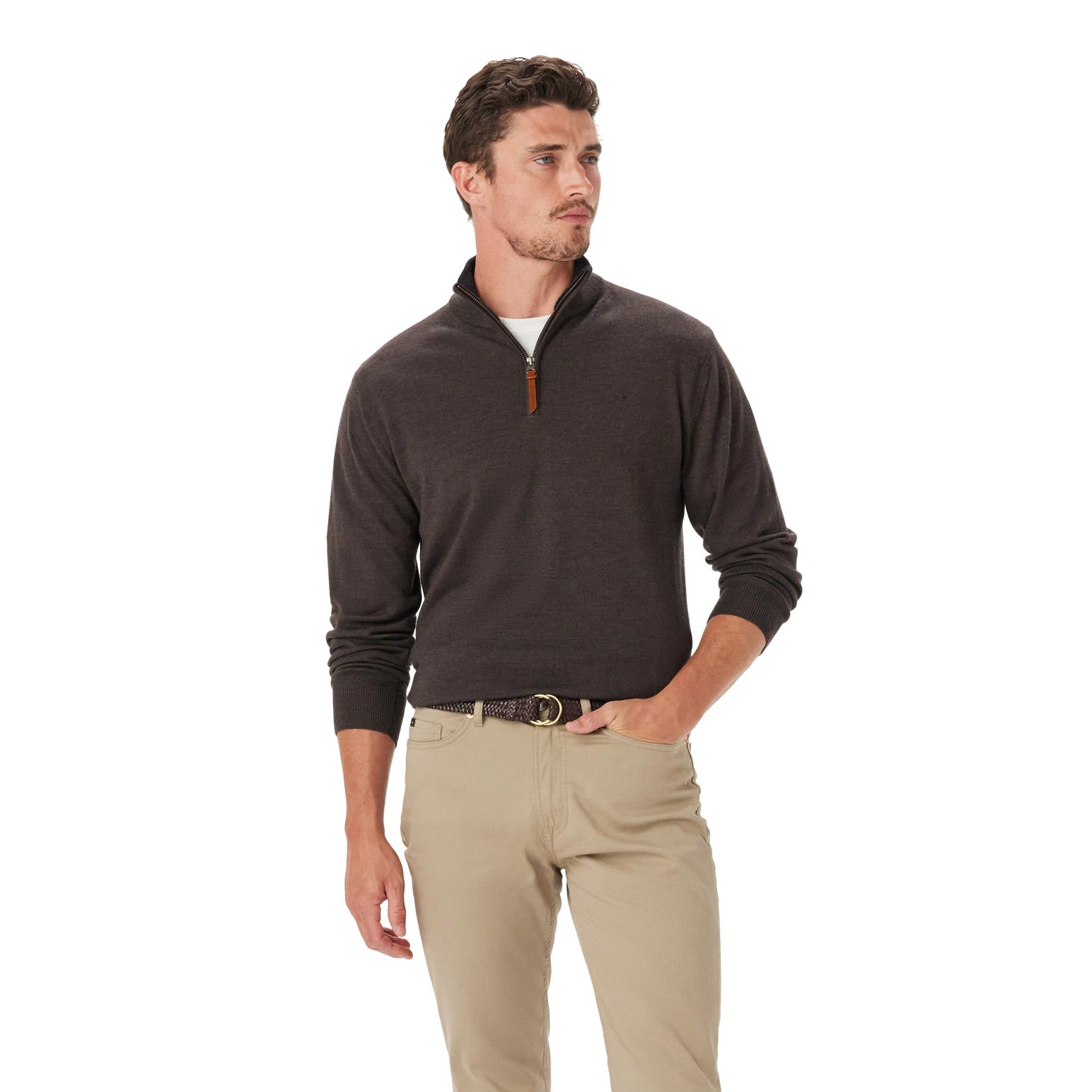 R.M. Williams Ernest 1/4 Zip Merino Knit